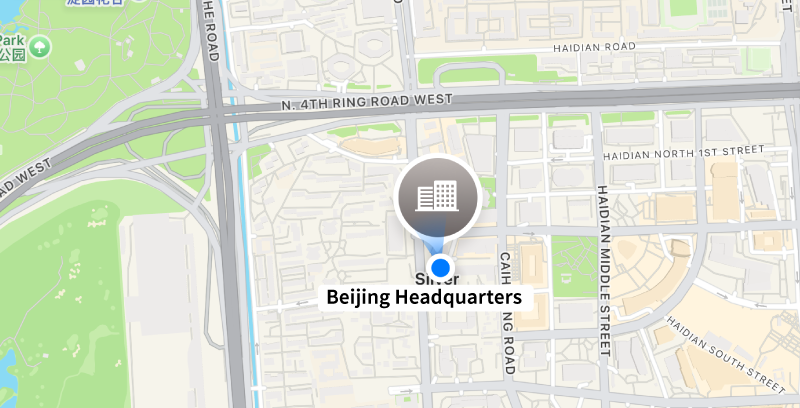 Beijing Headquarters Map