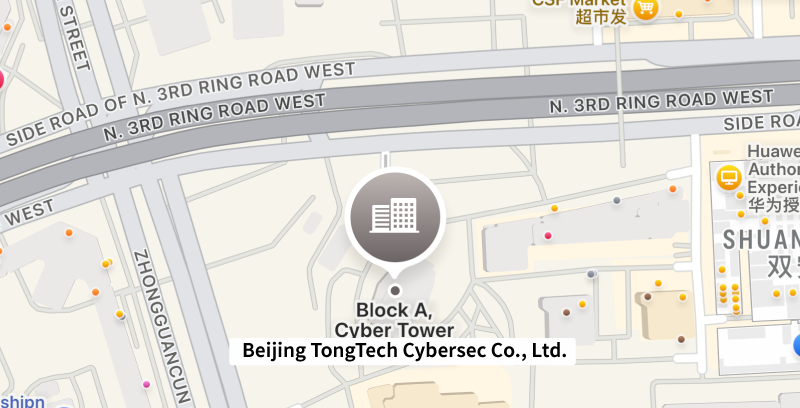 Beijing TongTech Cybersec Co., Ltd. Map